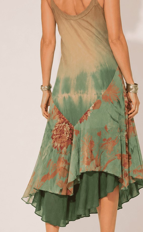 vestido longuete barra floral - Imagem 4