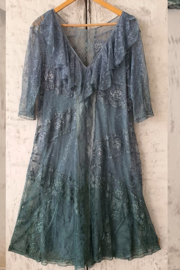 vestido longuete renda manguinha - Image 3