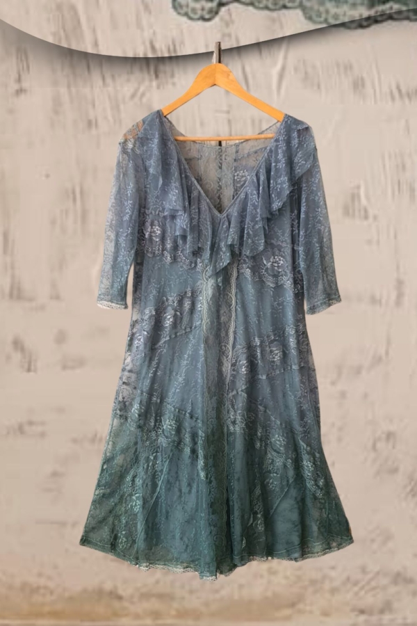 vestido longuete renda manguinha - Image 5