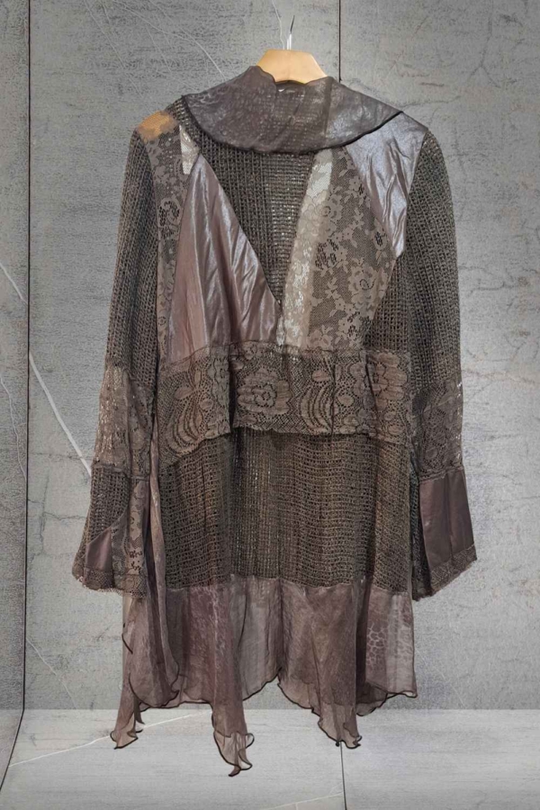 casaco patckwork boho chic marrom - Image 4
