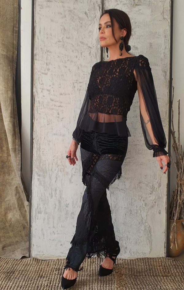 Conjunto de calca e blusa renda - Image 3