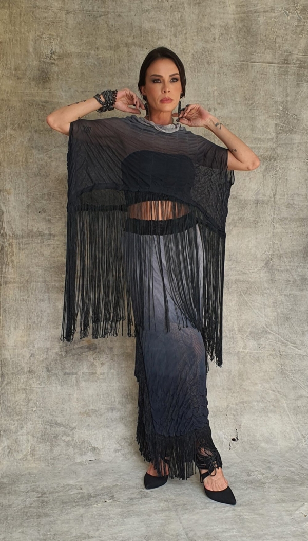 Conjunto de saia e blusa franjas - Image 5