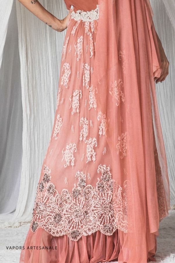 vestido longo de festa um ombro só - Image 5