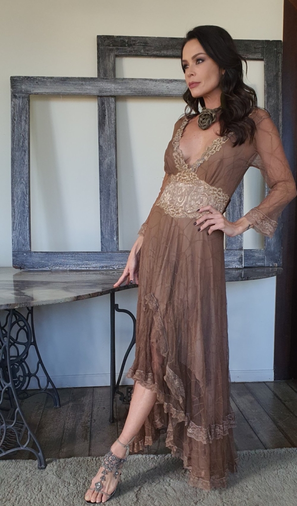 Vestido longo frente meia lua - Image 2