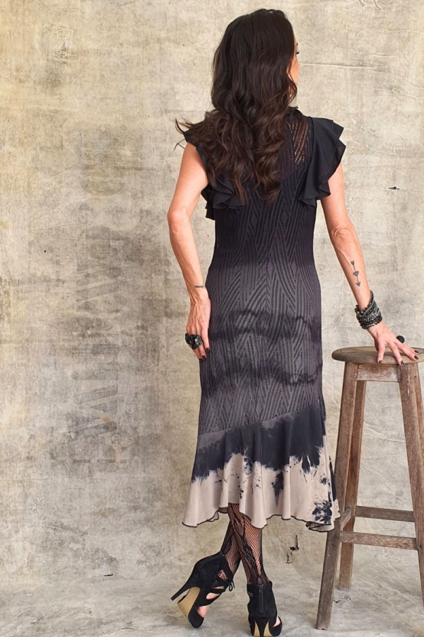 vestido midi egrade manguinha - Image 5