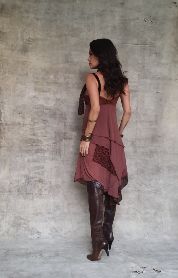 Vestido curto bojo animal print - Image 3