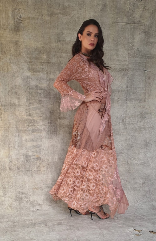 Vestido longo renda 25