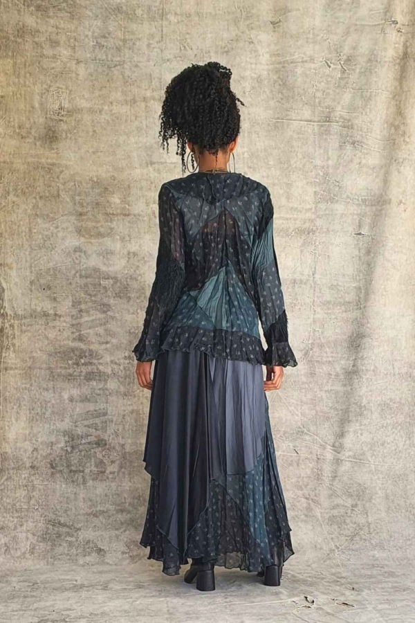 conjunto saia longa e casaquinho boho - Imagem 5