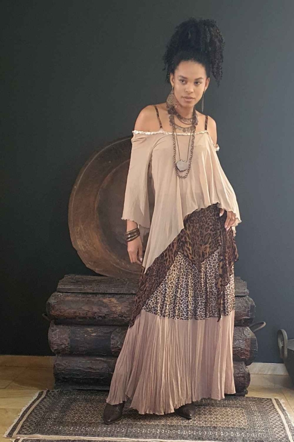 conjunto de saia e blusa gypsy