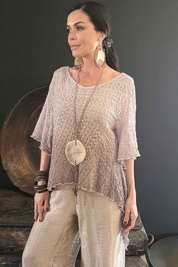 blusa de pontas degradé
