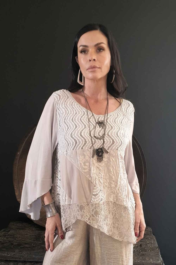 blusa de renda off - Imagem 3