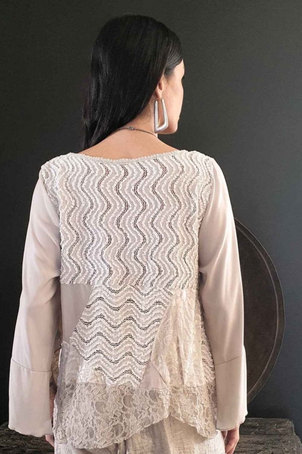 blusa de renda off - Imagem 4