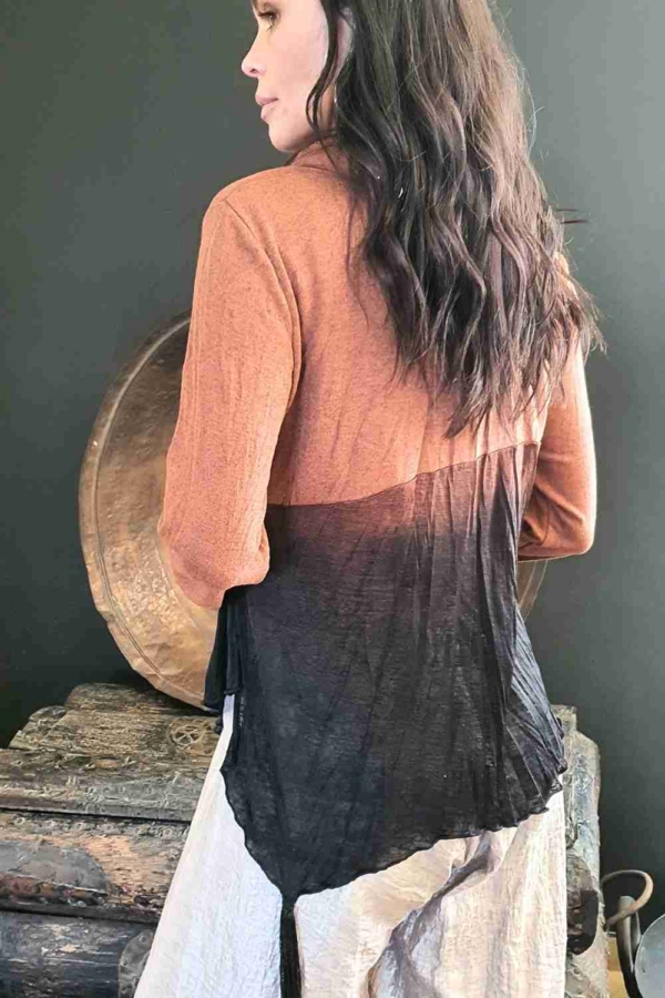 blusa malha podrinha de pontas - Imagem 4