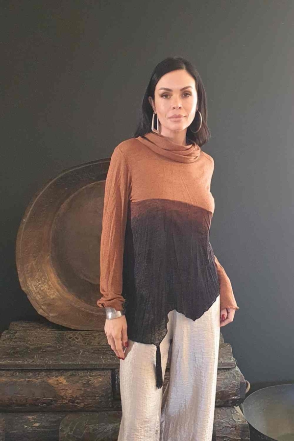 blusa malha podrinha de pontas