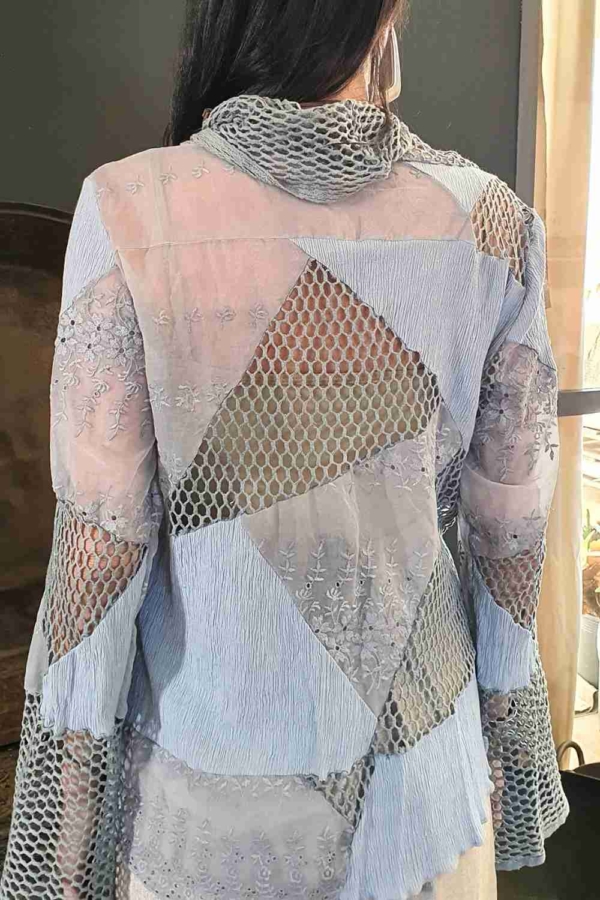 blusa patchwork denin - Imagem 4
