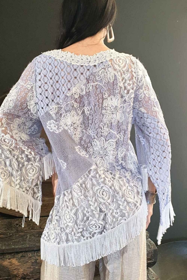 blusa renda & franjas - Imagem 4
