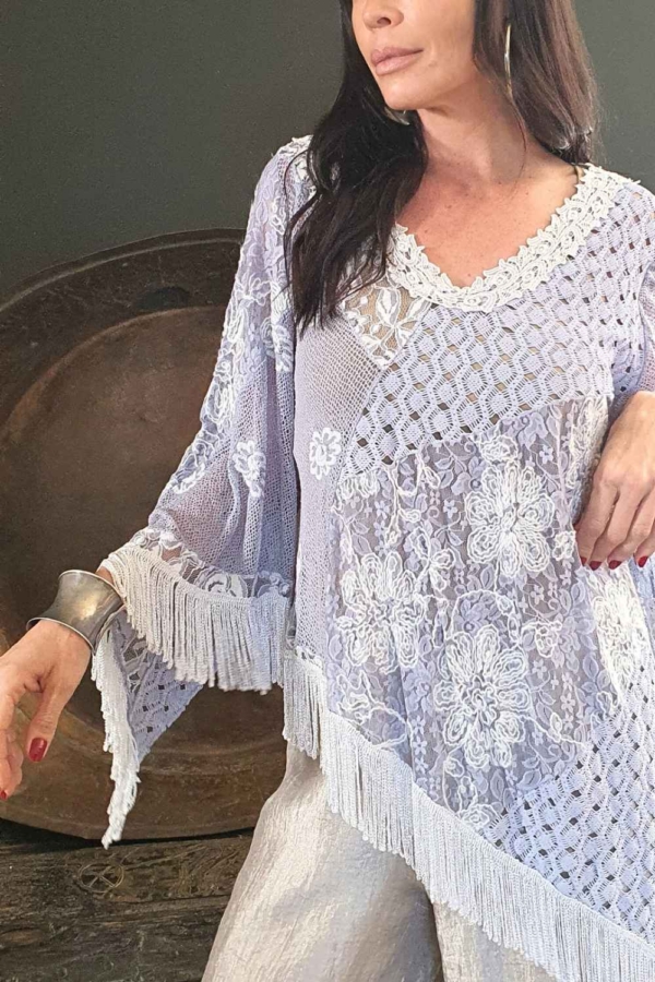 blusa renda & franjas - Imagem 5