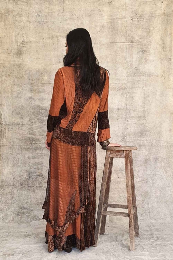 conjunto saia e blusa artesanal boho chic - Imagem 4