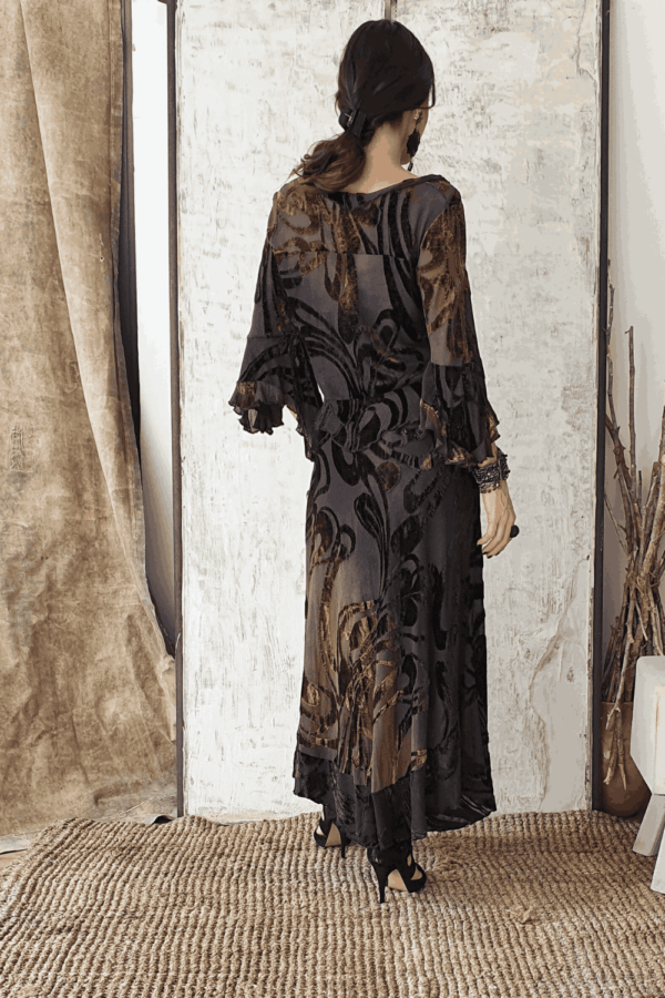 conjunto de saia e blusa devoré degradé - Imagem 4