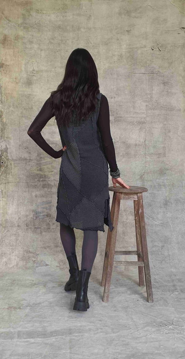vestido malharia em patchwork - Imagem 2