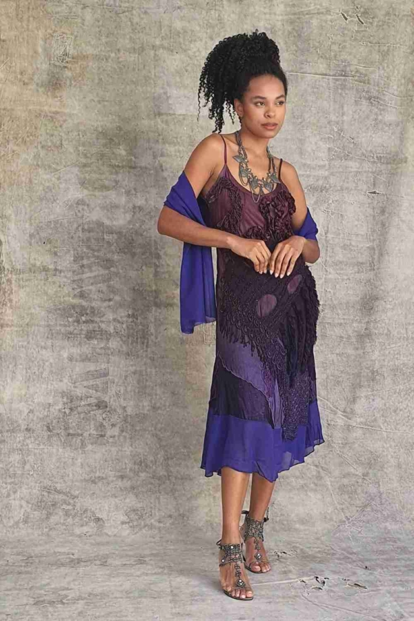 vestido longuete de alcinha hippie chic - Imagem 6