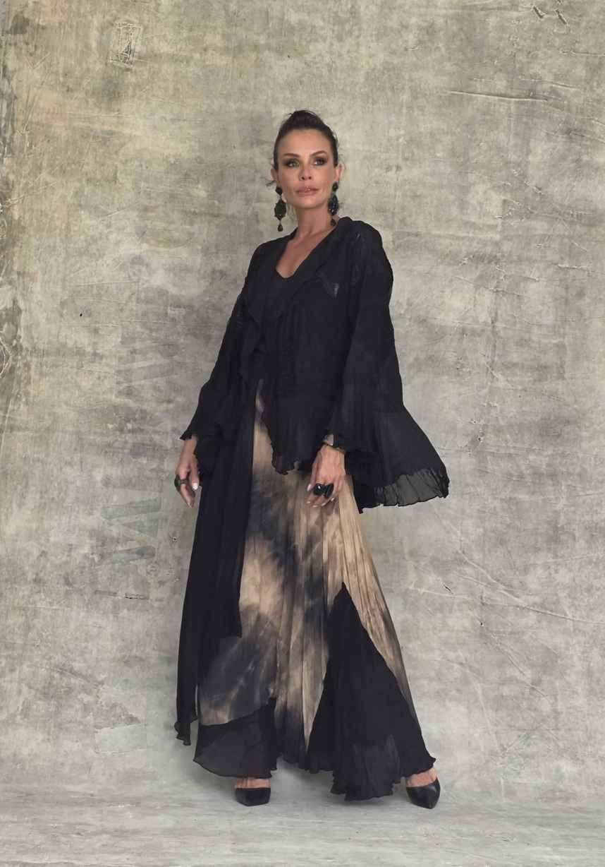 conjunto saia nuances e casaco