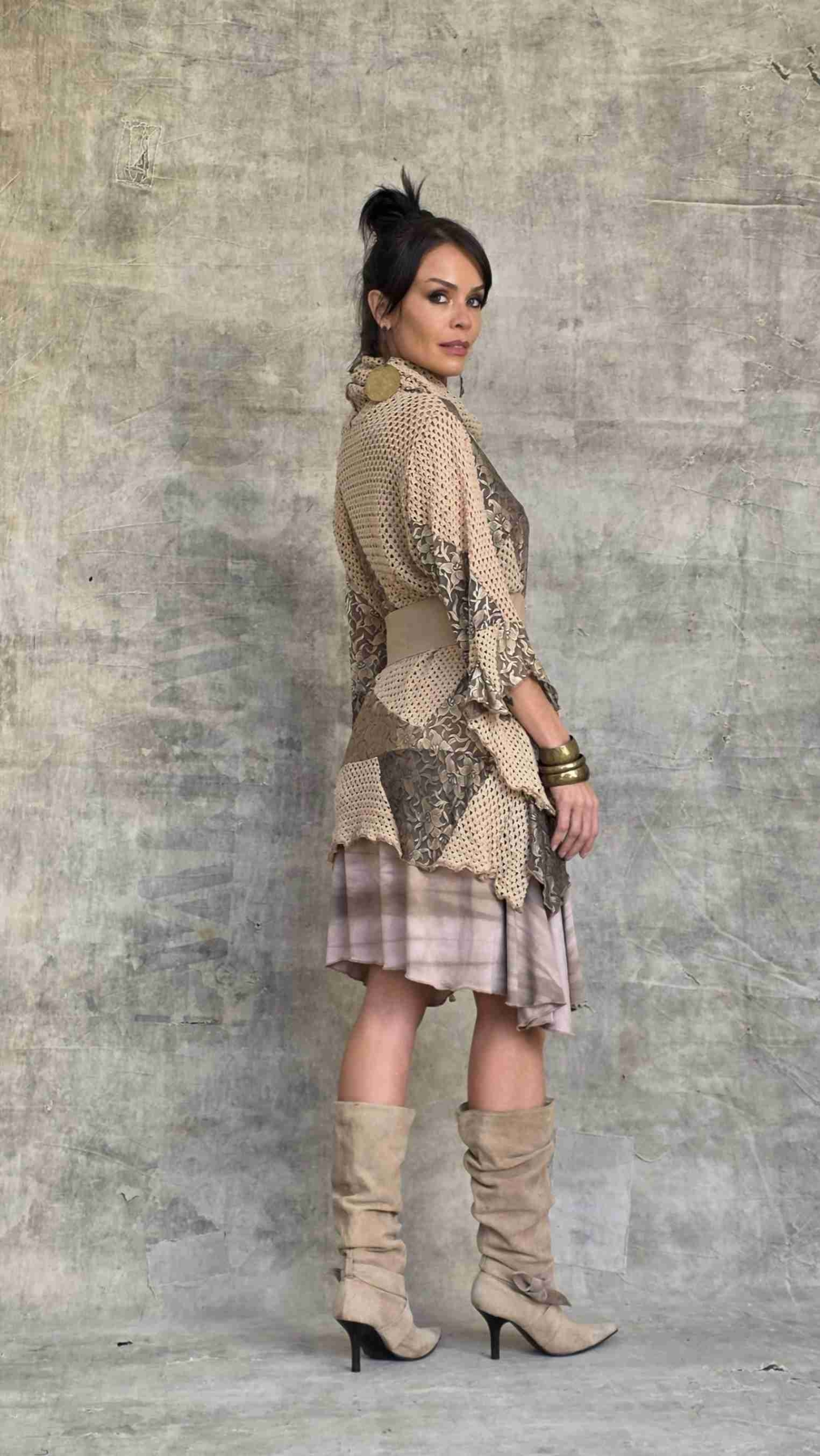 vestido curto patchwork - Imagem 4