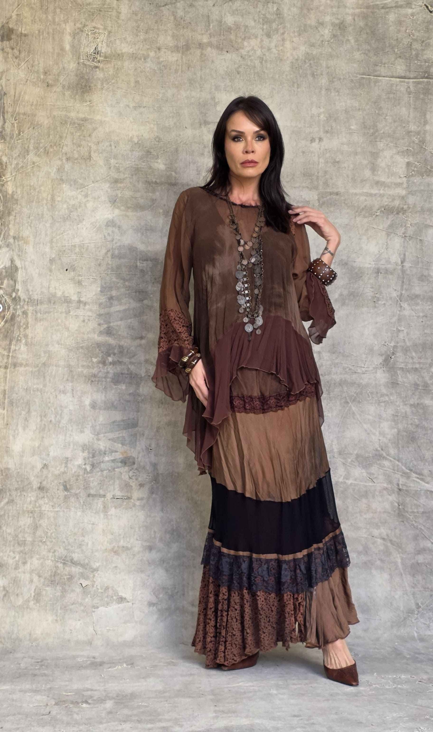 conjunto saia longa gipsy
