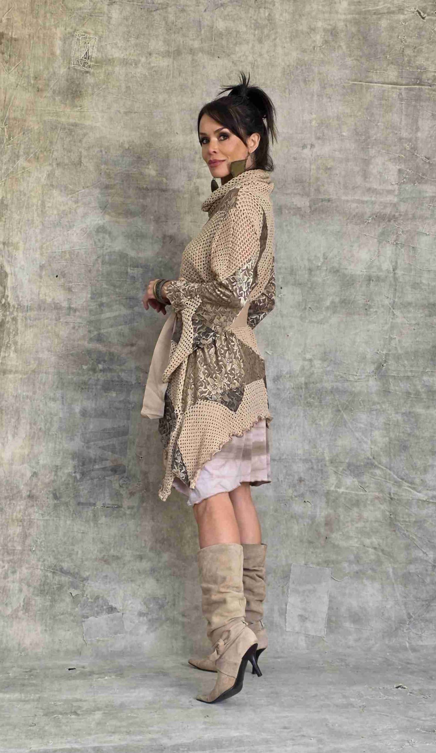 vestido curto patchwork - Imagem 7
