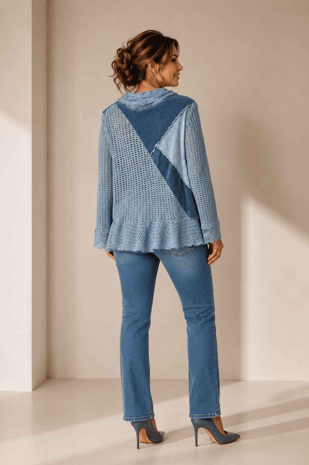 blusa índigo blue boho chic - Imagem 4