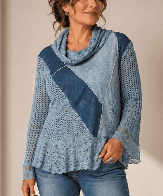 blusa índigo blue boho chic - Imagem 2