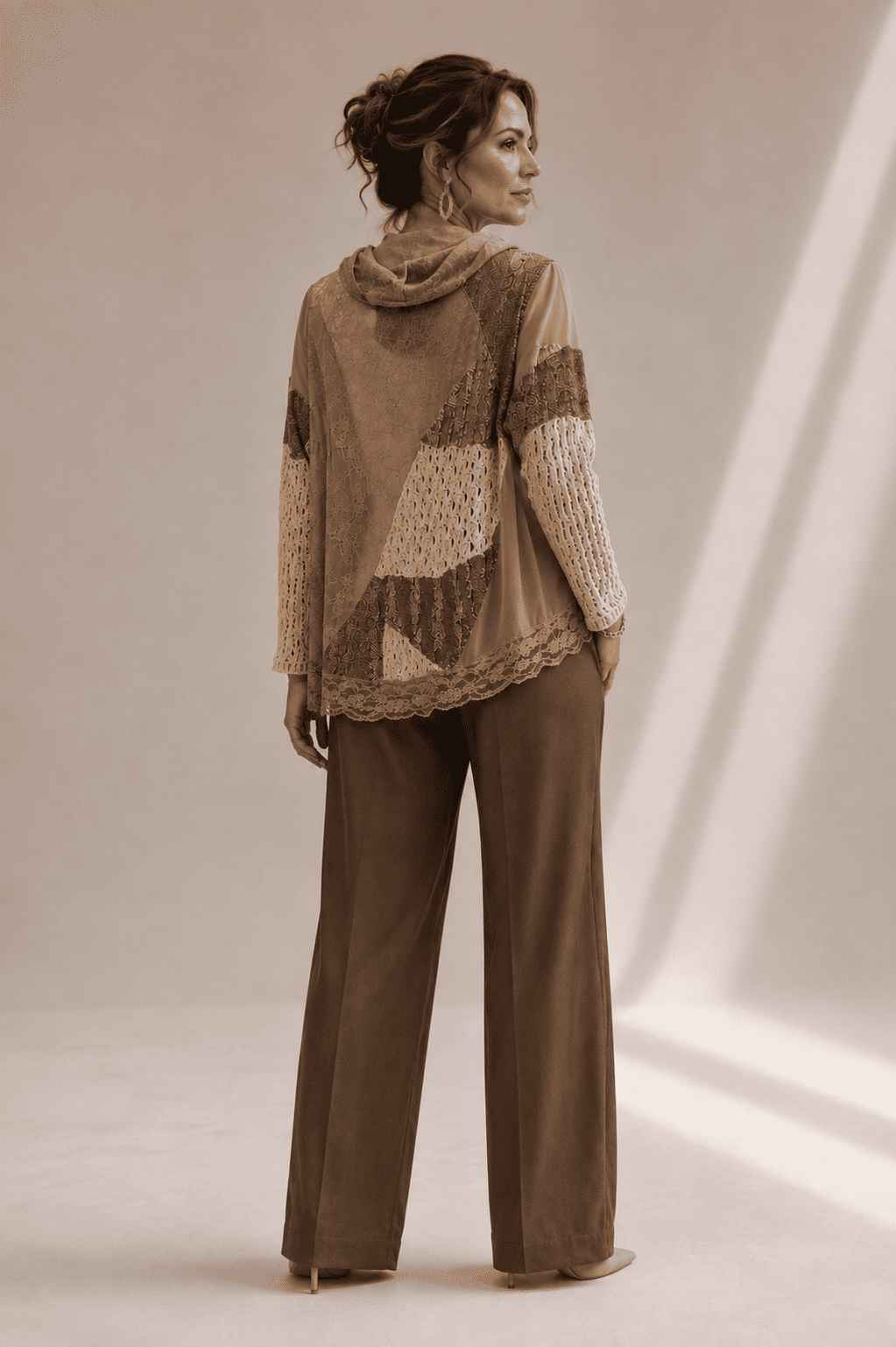 blusa patchwork gola role - Imagem 4