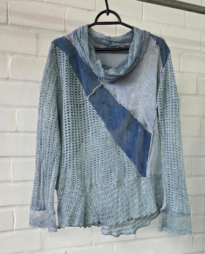 blusa índigo blue boho chic - Imagem 6