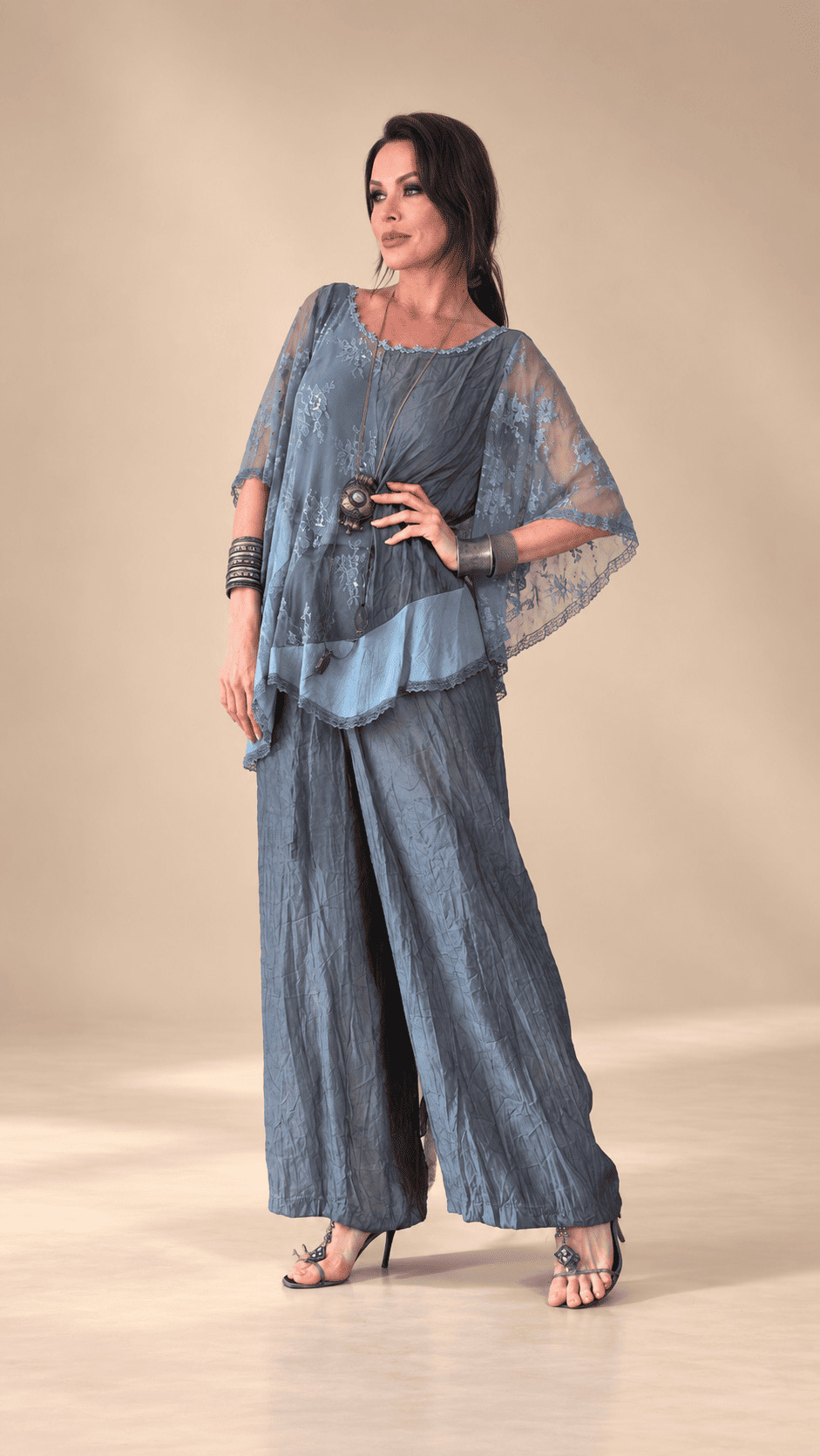 conjunto de calça turquesa - Imagem 4