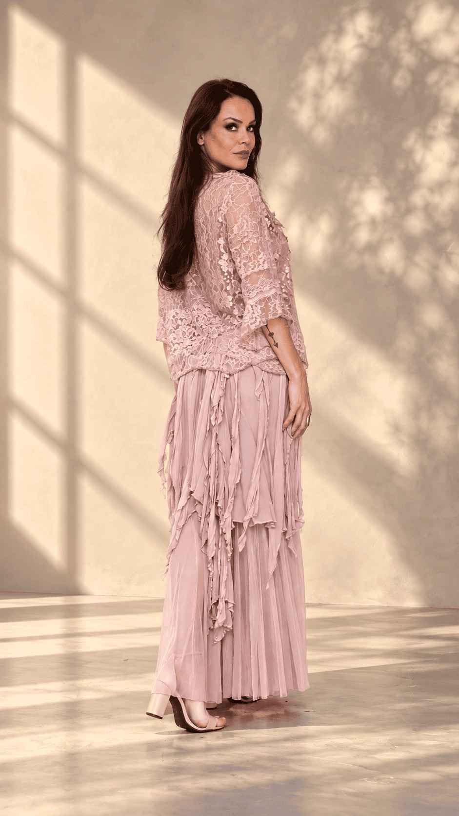 conjunto saia crepe pontas - Imagem 2