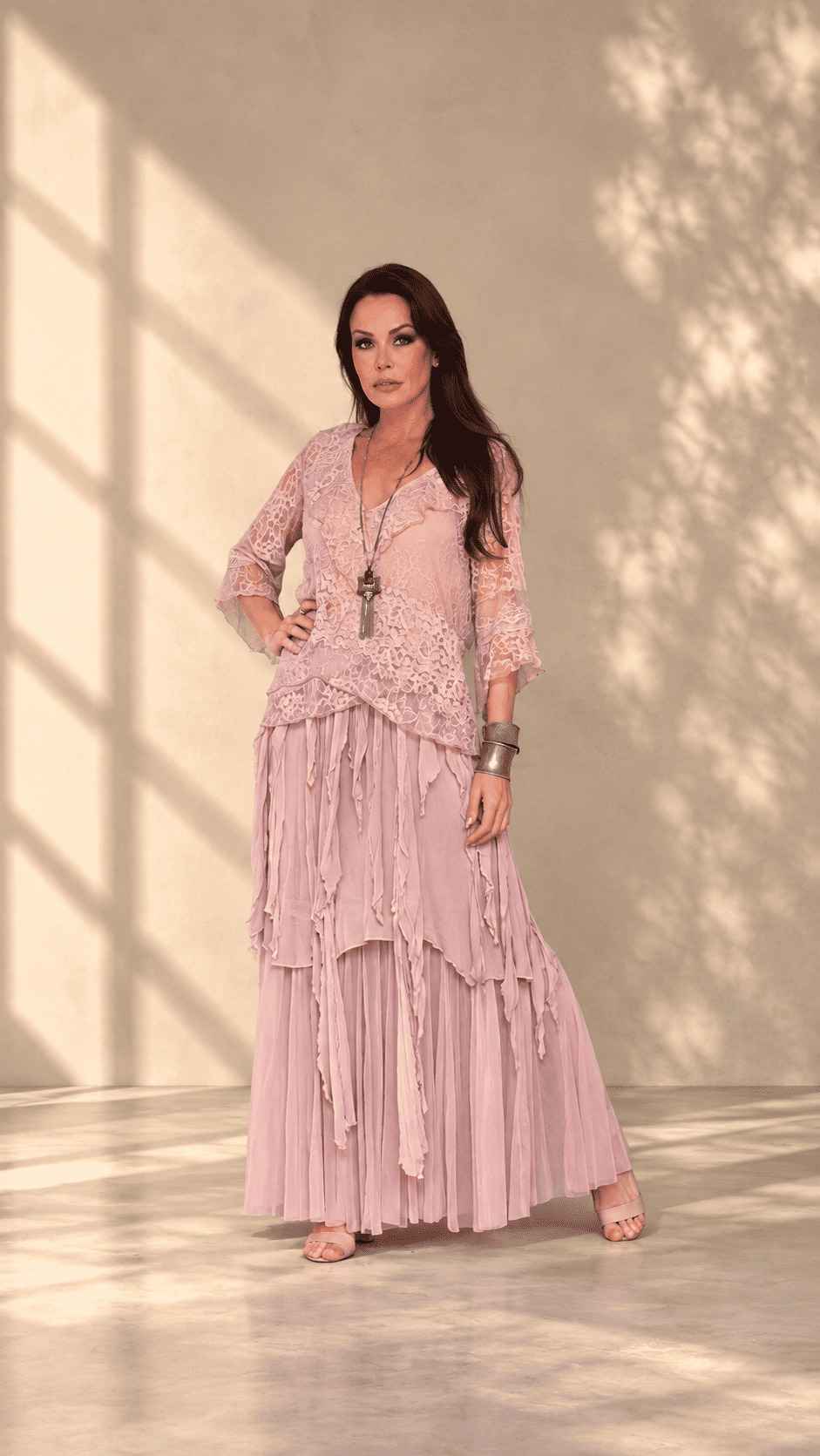 conjunto saia crepe pontas - Imagem 4