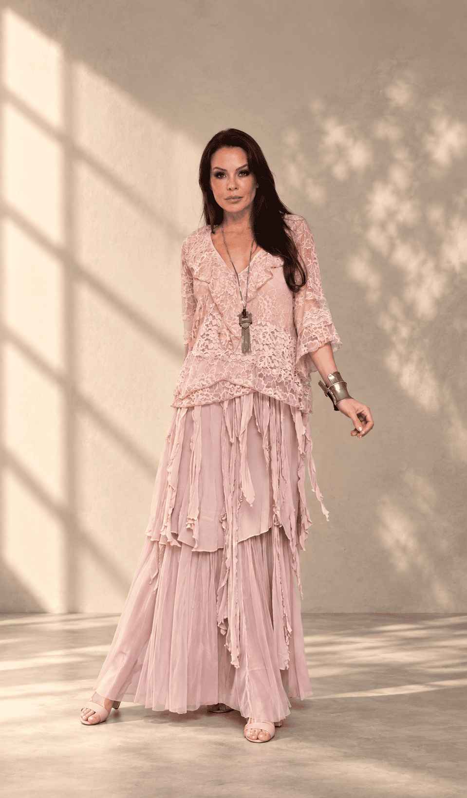 conjunto saia crepe pontas - Imagem 5