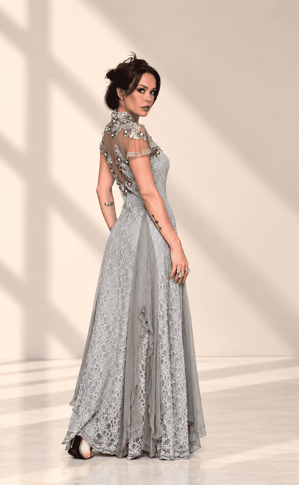 vestido de festa bordado - Imagem 6