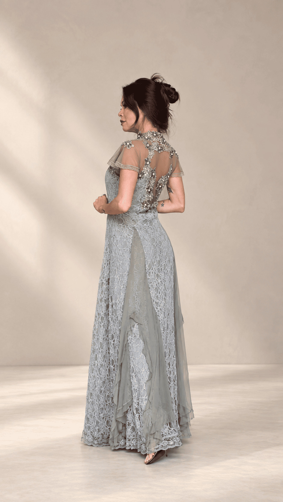 vestido de festa bordado - Imagem 2