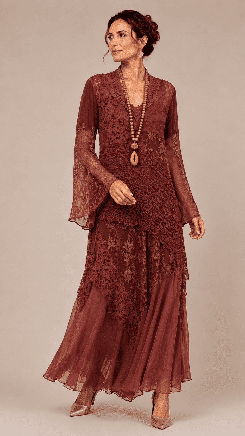 conjunto de saia blusa tear& renda