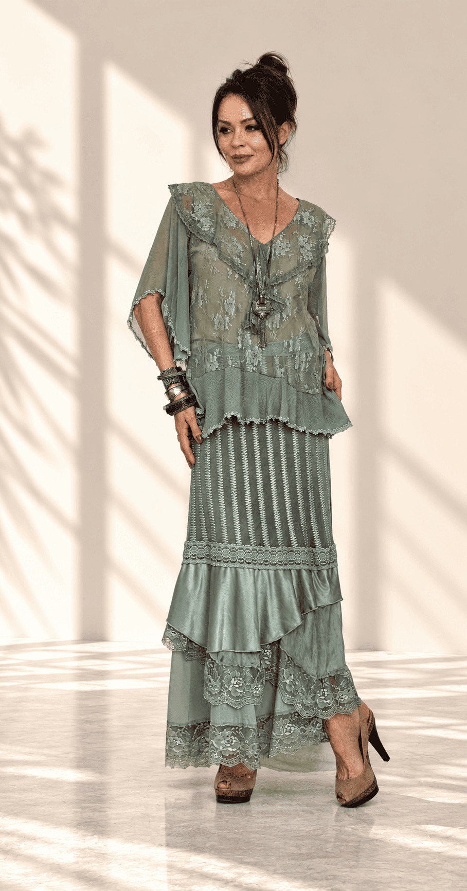 conjunto de saia verde oliva - Imagem 3